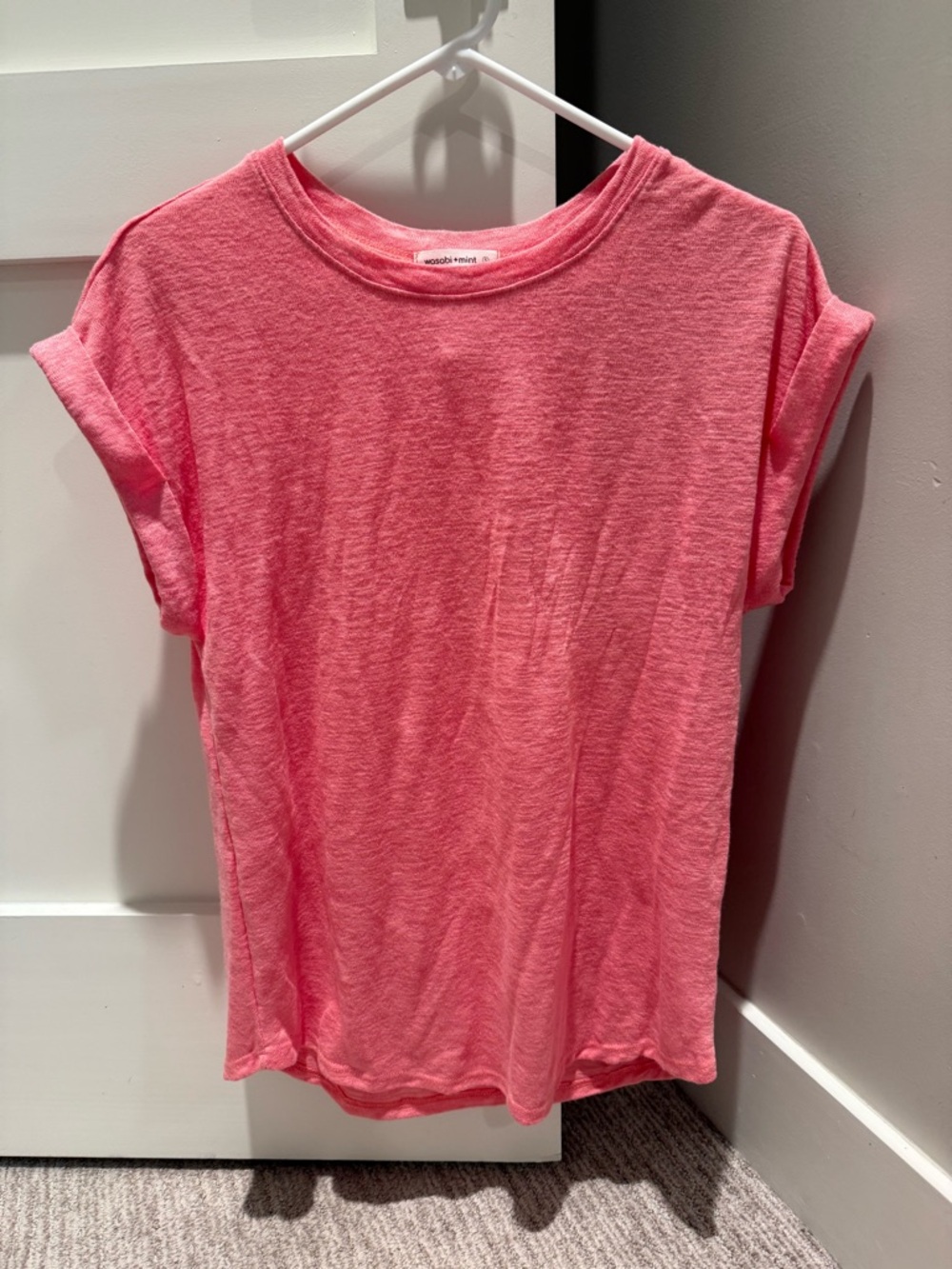 Women's Soft Coral Lightweight Short Sleeve Tee